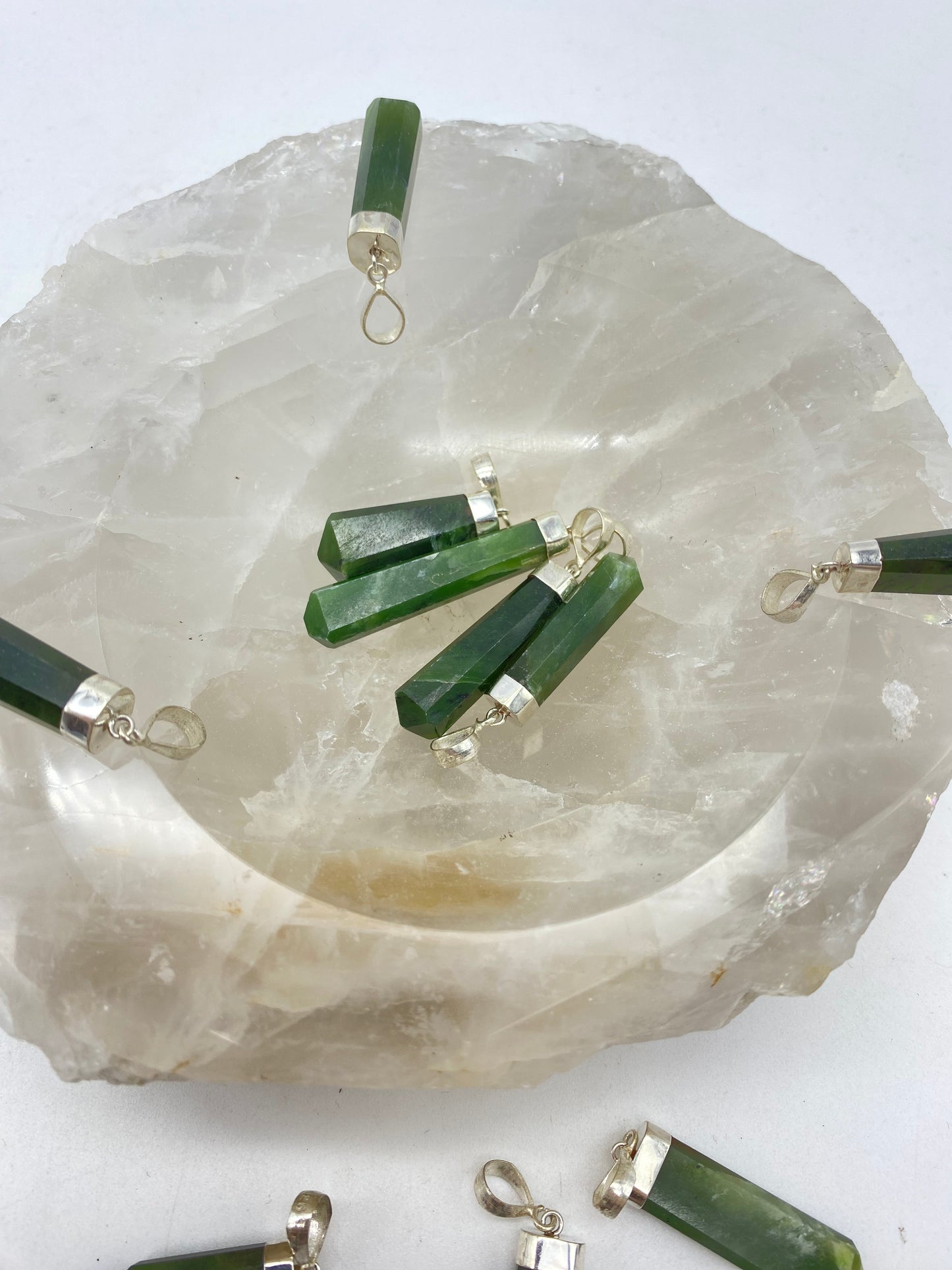 Ciondolo Giada Imperiale in Argento