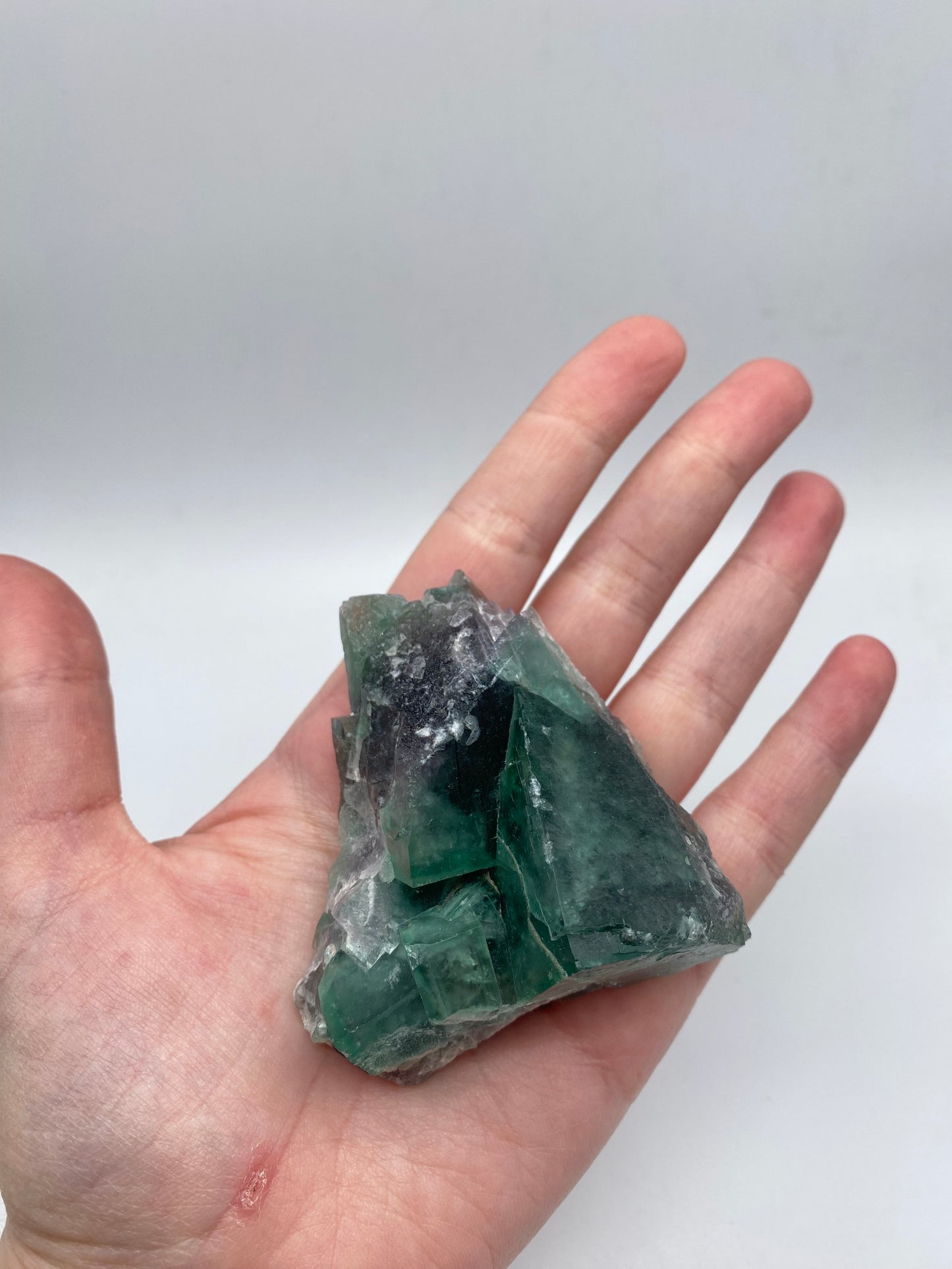 Fluorite Verde Ottaedrica Grezza 188gr
